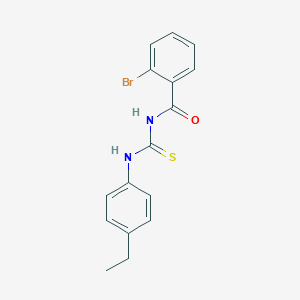 molecular formula C16H15BrN2OS B313689 2-bromo-N-[(4-ethylphenyl)carbamothioyl]benzamide 