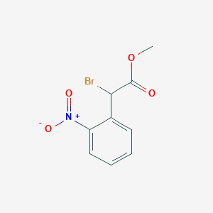 molecular formula C9H8BrNO4 B3136897 Methyl 2-bromo-2-(2-nitrophenyl)acetate CAS No. 42794-41-2