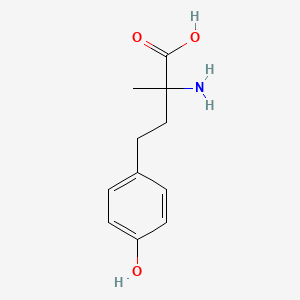 molecular formula C11H15NO3 B3136902 2-氨基-4-(4-羟基苯基)-2-甲基丁酸 CAS No. 42818-27-9