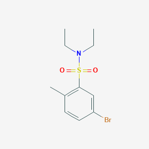 molecular formula C11H16BrNO2S B3136910 5-bromo-N,N-diethyl-2-methylbenzenesulfonamide CAS No. 428480-54-0