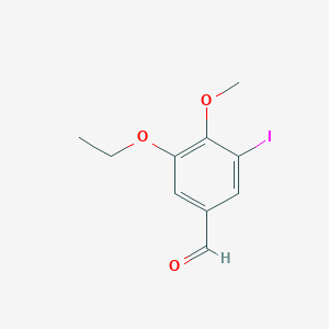 molecular formula C10H11IO3 B3136913 3-Ethoxy-5-iodo-4-methoxybenzaldehyde CAS No. 428483-80-1