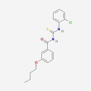 molecular formula C18H19ClN2O2S B313692 3-butoxy-N-[(2-chlorophenyl)carbamothioyl]benzamide 
