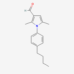 molecular formula C17H21NO B3136941 1-(4-丁基苯基)-2,5-二甲基-1H-吡咯-3-甲醛 CAS No. 428853-87-6