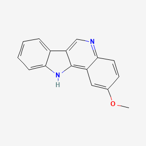 molecular formula C16H12N2O B3136962 2-Methoxy-11H-indolo[3,2-c]quinoline CAS No. 4295-45-8