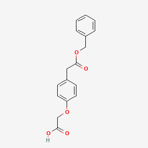 molecular formula C17H16O5 B3136980 (4-Benzyloxycarbonylmethylphenoxy)acetic acid CAS No. 42973-19-3