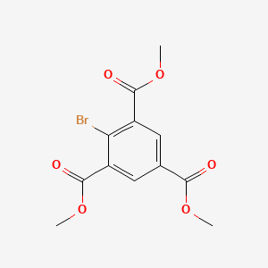 molecular formula C12H11BrO6 B3137026 Trimethyl 2-bromobenzene-1,3,5-tricarboxylate CAS No. 43141-00-0