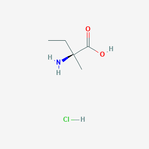 molecular formula C5H12ClNO2 B3137032 (S)-2-Amino-2-methylbutanoic acid hydrochloride CAS No. 43177-22-6