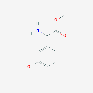 molecular formula C10H13NO3 B3137040 2-氨基-2-(3-甲氧基苯基)乙酸甲酯 CAS No. 43189-19-1