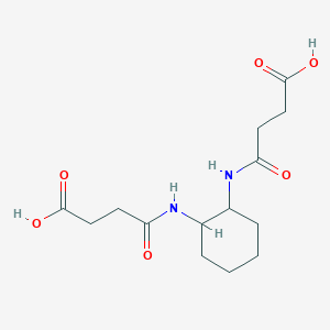 3-{N-[2-(3-carboxypropanoylamino)cyclohexyl]carbamoyl}propanoic acid