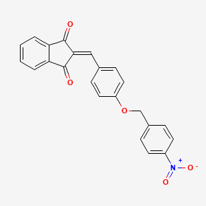 2-{4-[(4-nitrobenzyl)oxy]benzylidene}-1H-indene-1,3(2H)-dione