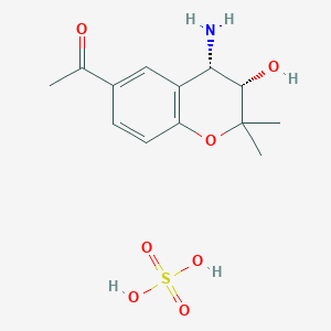 1-((3S,4S)-4-amino-3-hydroxy-2,2-dimethylchroman-6-yl)ethanone sulfate
