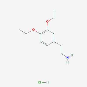 molecular formula C12H20ClNO2 B3137081 2-(3,4-Diethoxy-phenyl)-ethylamine hydrochloride CAS No. 432492-76-7