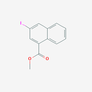 molecular formula C12H9IO2 B3137085 Methyl 3-iodonaphthalene-1-carboxylate CAS No. 432516-88-6
