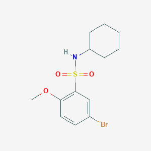 5-bromo-N-cyclohexyl-2-methoxybenzenesulfonamide