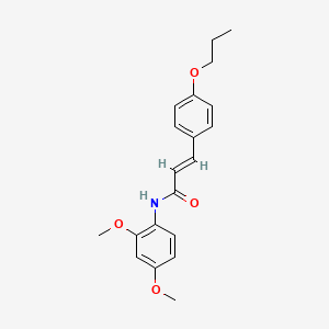 (2E)-N-(2,4-dimethoxyphenyl)-3-(4-propoxyphenyl)prop-2-enamide