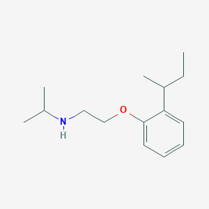 molecular formula C15H25NO B3137130 N-{2-[2-(Sec-butyl)phenoxy]ethyl}-2-propanamine CAS No. 434310-23-3