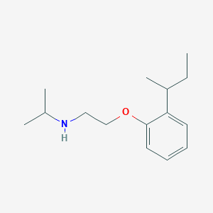 molecular formula C15H25NO B3137130 N-{2-[2-(叔丁基)苯氧基]乙基}-2-丙胺 CAS No. 434310-23-3