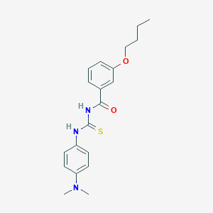 molecular formula C20H25N3O2S B313714 3-butoxy-N-{[4-(dimethylamino)phenyl]carbamothioyl}benzamide 
