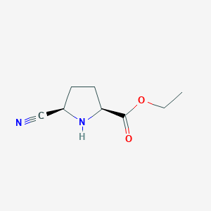 ethyl (2S,5R)-5-cyanopyrrolidine-2-carboxylate