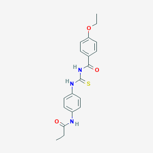 4-ethoxy-N-{[4-(propanoylamino)phenyl]carbamothioyl}benzamide