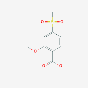 molecular formula C10H12O5S B3137161 2-甲氧基-4-(甲磺酰基)苯甲酸甲酯 CAS No. 435338-94-6