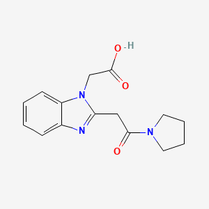 [2-(2-Oxo-2-pyrrolidin-1-yl-ethyl)-benzoimidazol-1-yl]-acetic acid
