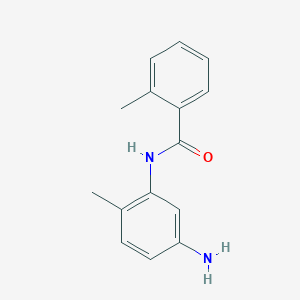 molecular formula C15H16N2O B3137199 N-(5-氨基-2-甲基苯基)-2-甲基苯甲酰胺 CAS No. 436089-23-5