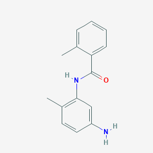 molecular formula C15H16N2O B3137199 N-(5-amino-2-methylphenyl)-2-methylbenzamide CAS No. 436089-23-5