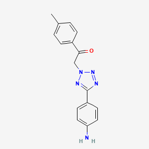 2-[5-(4-Amino-phenyl)-tetrazol-2-yl]-1-p-tolyl-ethanone