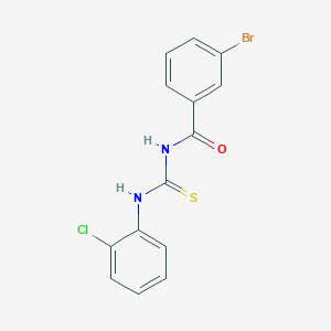molecular formula C14H10BrClN2OS B313724 3-bromo-N-[(2-chlorophenyl)carbamothioyl]benzamide 