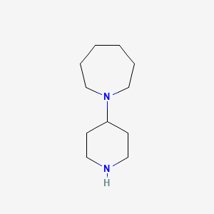 molecular formula C11H22N2 B3137263 1-(哌啶-4-基)氮杂环己烷 CAS No. 436099-86-4