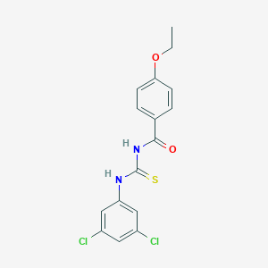 molecular formula C16H14Cl2N2O2S B313727 N-[(3,5-dichlorophenyl)carbamothioyl]-4-ethoxybenzamide 