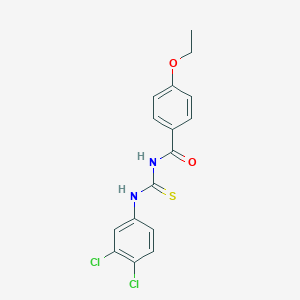 molecular formula C16H14Cl2N2O2S B313728 N-[(3,4-dichlorophenyl)carbamothioyl]-4-ethoxybenzamide 