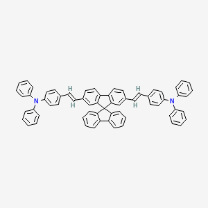 molecular formula C65H46N2 B3137290 2,7-Bis[2-[4-(diphenylamino)phenyl]vinyl]spiro[9H-fluorene-9,9'-[9H]fluorene] CAS No. 436798-89-9