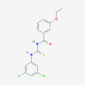 molecular formula C16H14Cl2N2O2S B313730 N-[(3,5-dichlorophenyl)carbamothioyl]-3-ethoxybenzamide 