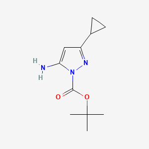 tert-butyl 5-amino-3-cyclopropyl-1H-pyrazole-1-carboxylate