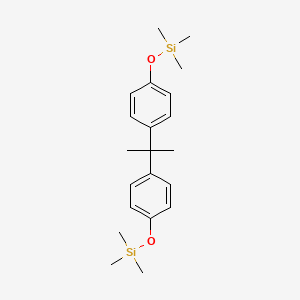 molecular formula C21H32O2Si2 B3137358 2,2-Bis[(4-trimethylsiloxy)phenyl]propane CAS No. 4387-16-0