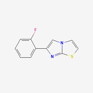 molecular formula C11H7FN2S B3137381 6-(2-Fluorophenyl)imidazo[2,1-b][1,3]thiazole CAS No. 439094-75-4