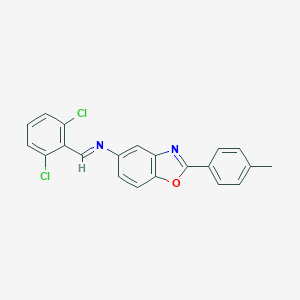 molecular formula C21H14Cl2N2O B313739 N-(2,6-dichlorobenzylidene)-N-[2-(4-methylphenyl)-1,3-benzoxazol-5-yl]amine 