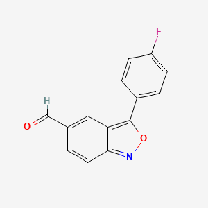 3-(4-Fluorophenyl)-2,1-benzoxazole-5-carbaldehyde