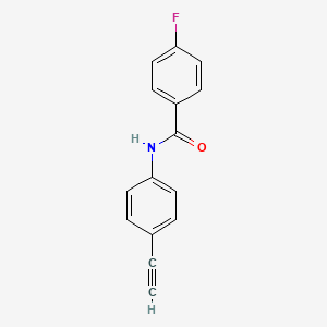 molecular formula C15H10FNO B3137422 N-(4-ethynylphenyl)-4-fluorobenzamide CAS No. 439095-42-8