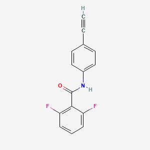 molecular formula C15H9F2NO B3137427 N-(4-ethynylphenyl)-2,6-difluorobenzamide CAS No. 439095-46-2