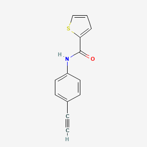 molecular formula C13H9NOS B3137429 N-(4-ethynylphenyl)thiophene-2-carboxamide CAS No. 439095-49-5
