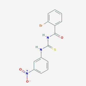 molecular formula C14H10BrN3O3S B313743 2-bromo-N-[(3-nitrophenyl)carbamothioyl]benzamide 