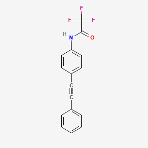 molecular formula C16H10F3NO B3137433 2,2,2-trifluoro-N-[4-(2-phenylethynyl)phenyl]acetamide CAS No. 439095-53-1
