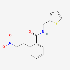 molecular formula C14H14N2O3S B3137468 2-(2-nitroethyl)-N-(2-thienylmethyl)benzenecarboxamide CAS No. 439095-98-4