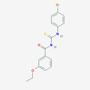 molecular formula C16H15BrN2O2S B313748 N-[(4-bromophenyl)carbamothioyl]-3-ethoxybenzamide 