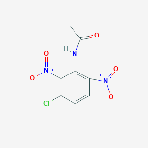 molecular formula C9H8ClN3O5 B3137485 N-(3-chloro-4-methyl-2,6-dinitrophenyl)acetamide CAS No. 439096-91-0