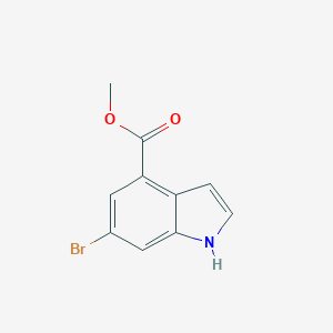 molecular formula C10H8BrNO2 B031375 6-溴-1H-吲哚-4-甲酸甲酯 CAS No. 107650-22-6