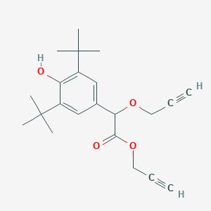 molecular formula C22H28O4 B3137547 2-炔丙基 2-[3,5-二(叔丁基)-4-羟苯基]-2-(2-炔丙氧基)乙酸酯 CAS No. 439107-95-6